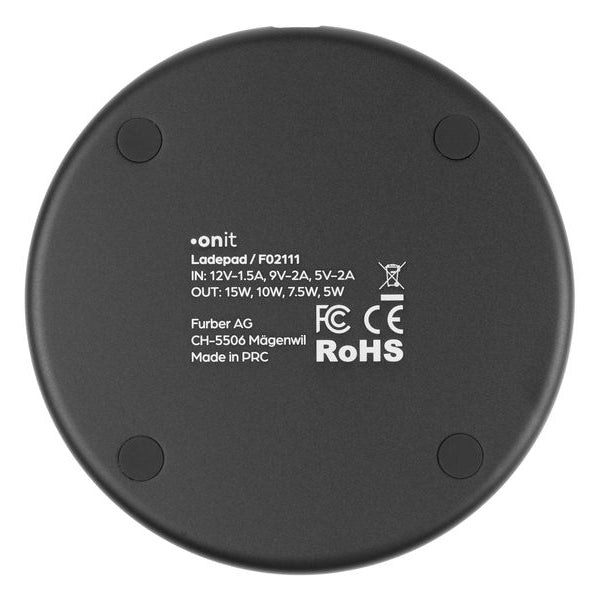 onit Wireless Charger 15 W Schwarz