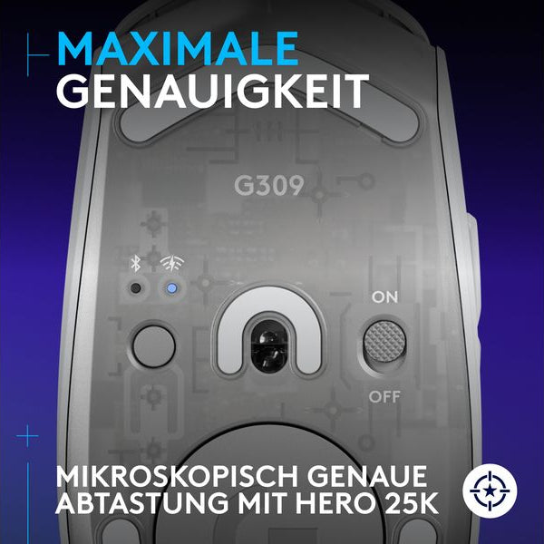 Logitech Gaming-Maus G309 Lightspeed Weiss