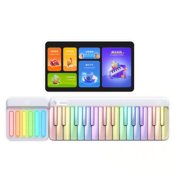 PopuMusic Keyboard PopuPiano 1 Set Weiss