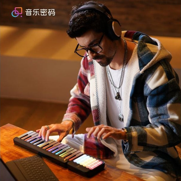 PopuMusic Keyboard PopuPiano 1 Set Schwarz