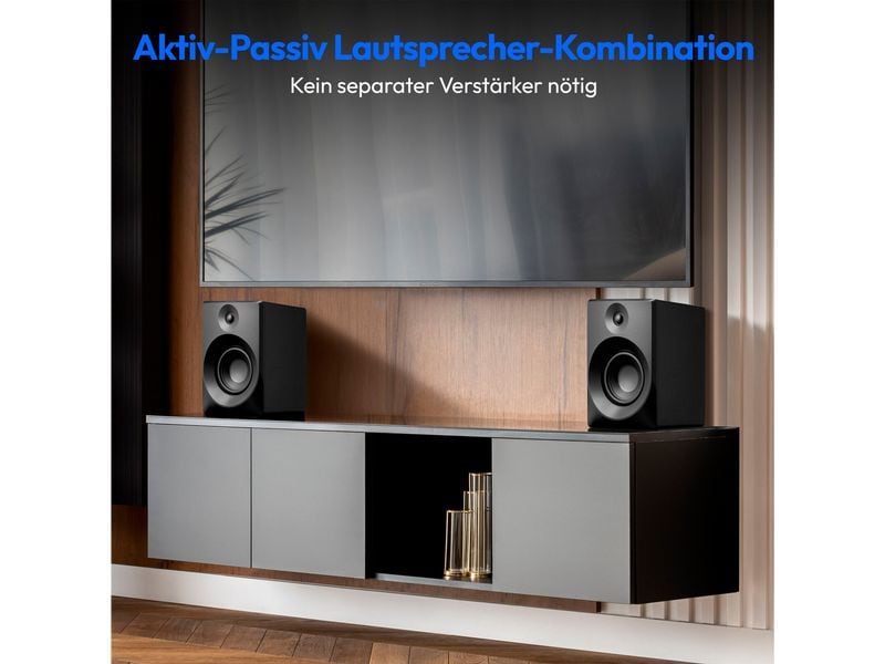 Medion Regallautsprecher Paar LIFE P61925 Schwarz