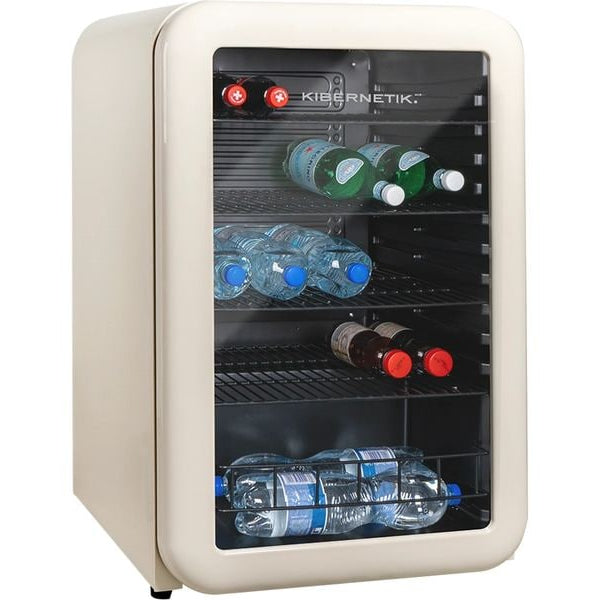 Kibernetik Gewerbekühlschrank RKS130 Retro Beige, Rechts, Wechselbar