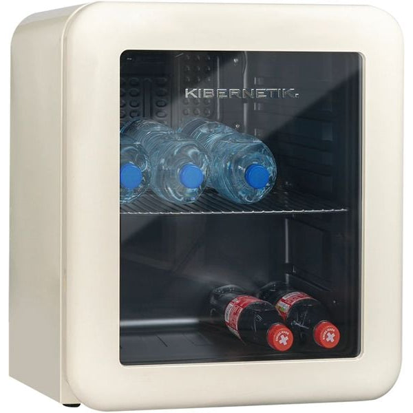 Kibernetik Gewerbekühlschrank RKS46 Retro Beige, Rechts, Wechselbar