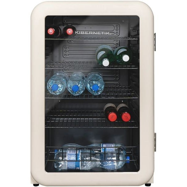 Kibernetik Gewerbekühlschrank RKS130 Retro Beige, Rechts, Wechselbar