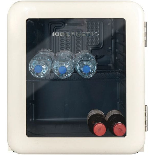 Kibernetik Gewerbekühlschrank RKS46 Retro Beige, Rechts, Wechselbar