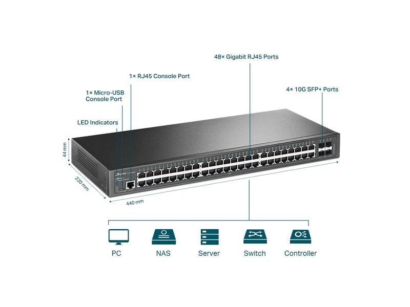TP-Link SFP+ Switch SG3452X 52 Port