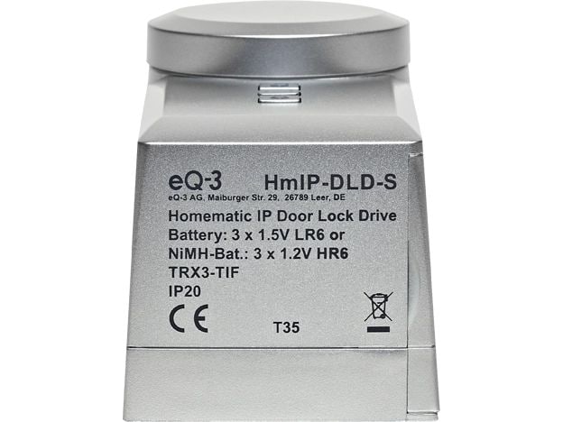 Homematic IP Smart Home Funk-Türschlossantrieb HmIP-DLD-S - Silber
