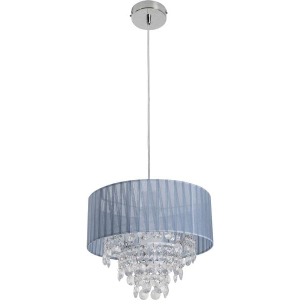 Näve Pendelleuchte «Kristallo» Grau