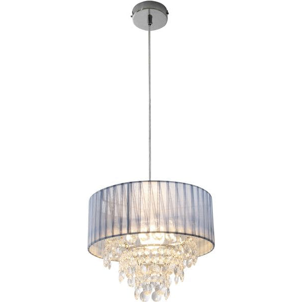 Näve Pendelleuchte «Kristallo» Grau