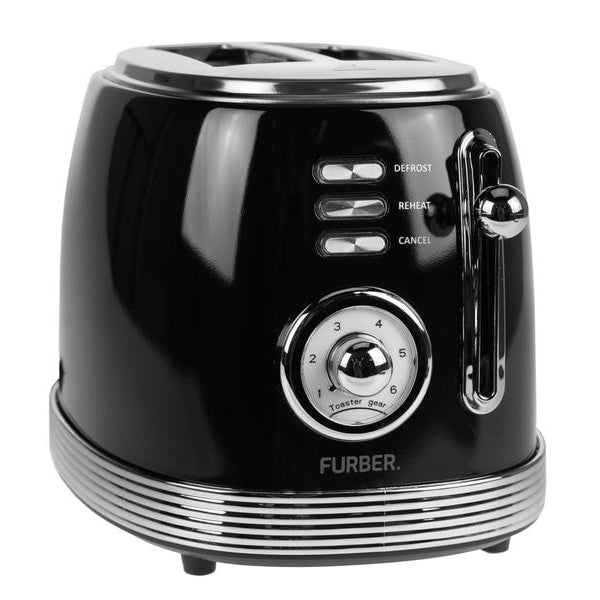 FURBER Toaster Brando Schwarz glanz