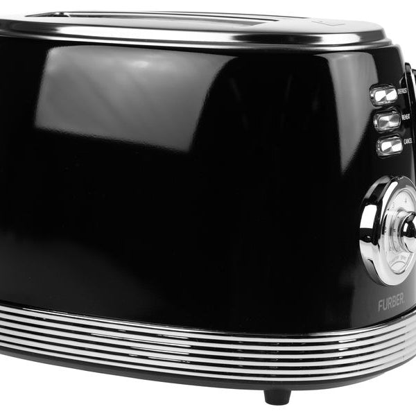 FURBER Toaster Brando Schwarz glanz