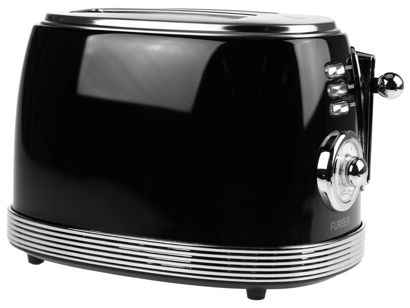 FURBER Toaster Brando Schwarz glanz