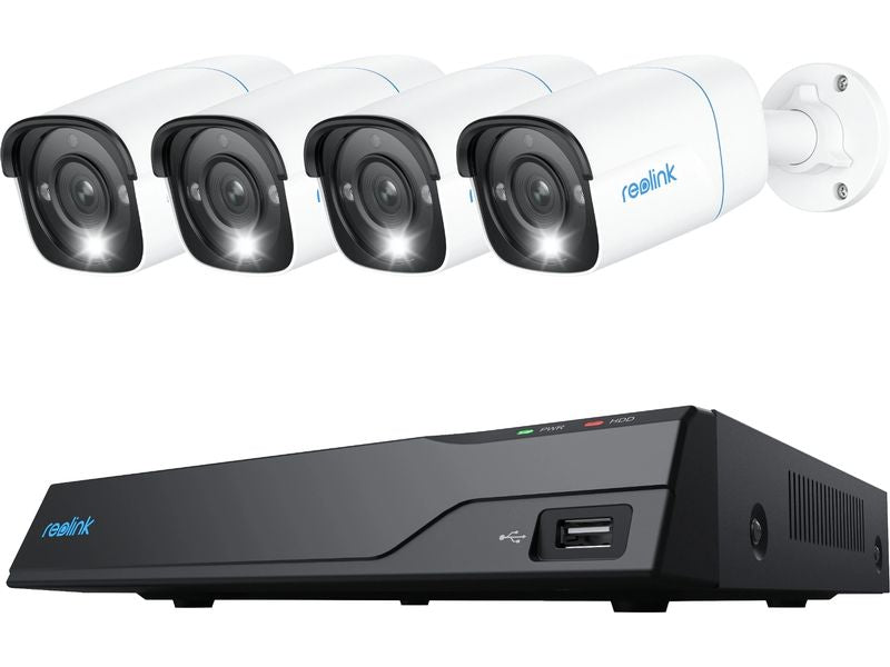 Reolink Überwachungsset NVS8-8 MB4 Bullet, inkl. 2TB Harddrive