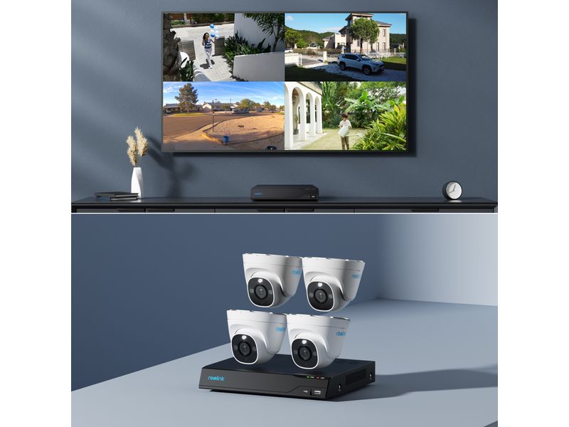 Reolink Überwachungsset NVS8-8MD4 Dome, inkl. 2TB Harddrive