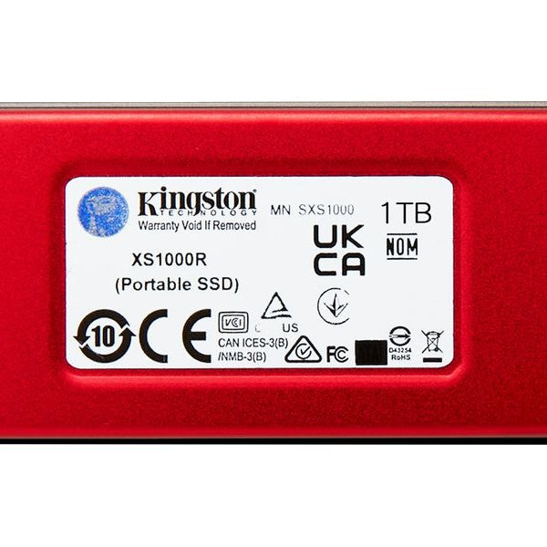 Kingston Externe SSD XS1000 1000 GB, Rot