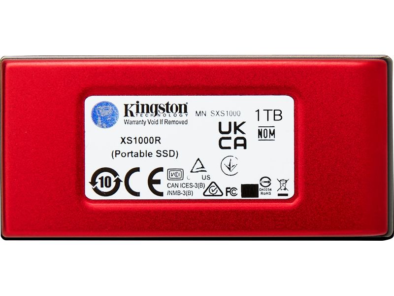 Kingston Externe SSD XS1000 1000 GB, Rot