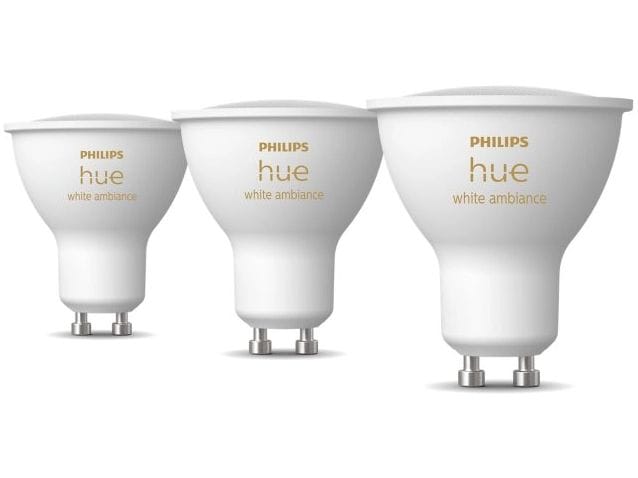Philips Hue White Ambiance GU10 Dreierpack