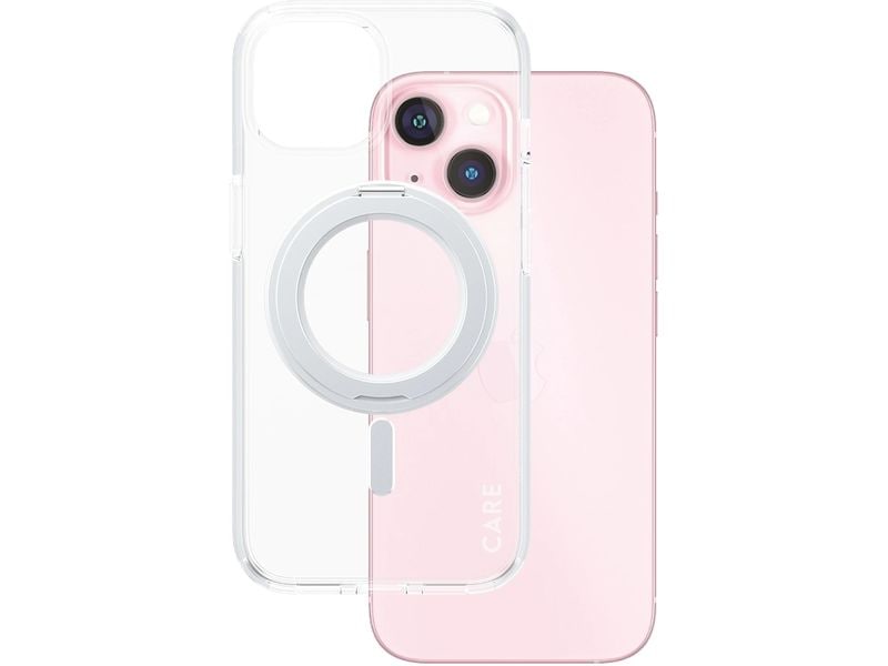 CARE Back Cover Feature Kickstand iPhone 15 Silber