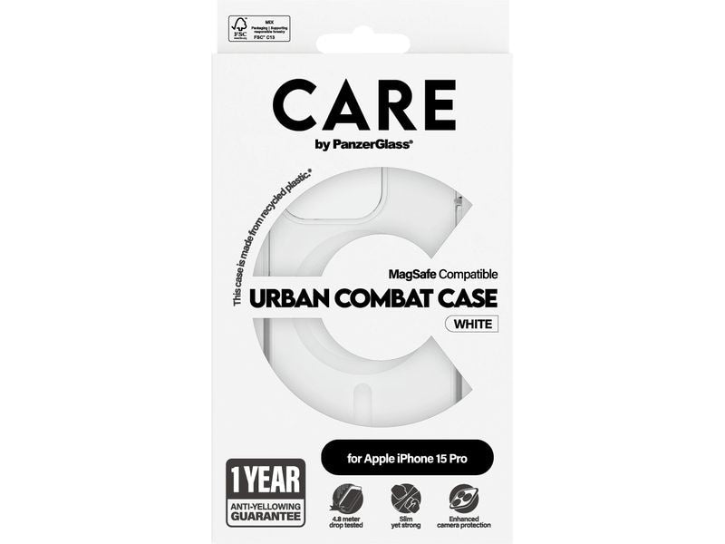 CARE Back Cover Flagship iPhone 15 Pro Weiss
