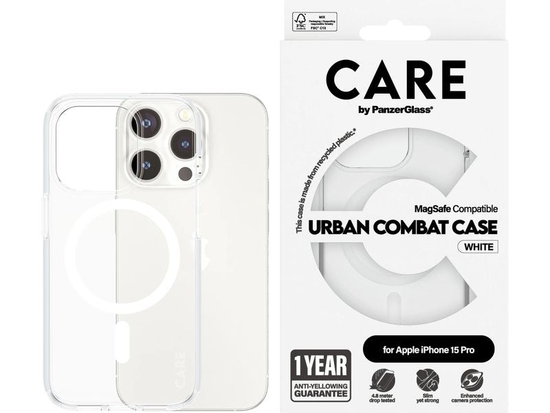 CARE Back Cover Flagship iPhone 15 Pro Weiss