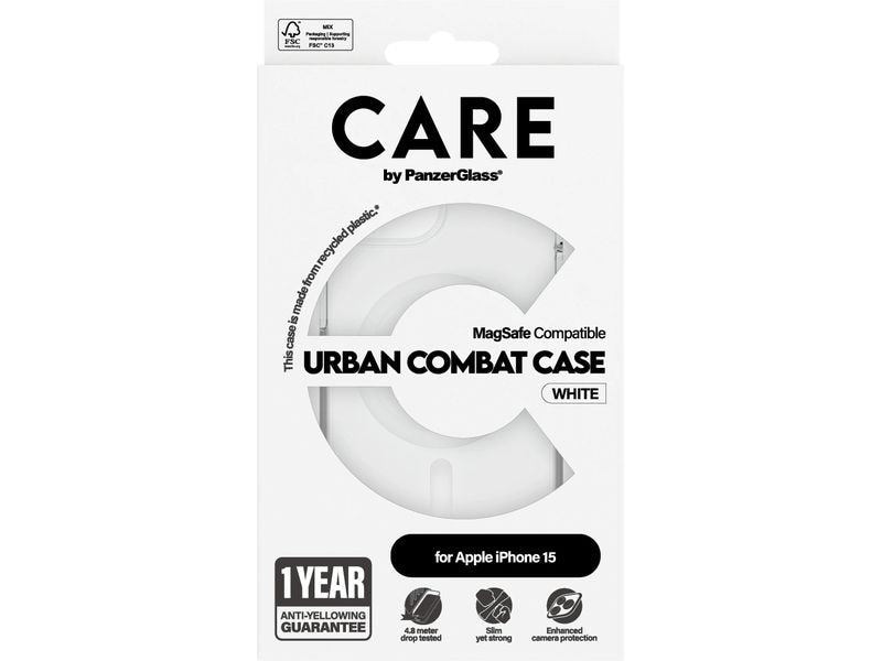 CARE Back Cover Flagship iPhone 15 Weiss