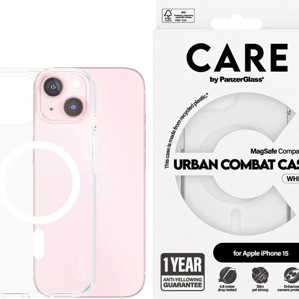 CARE Back Cover Flagship iPhone 15 Weiss