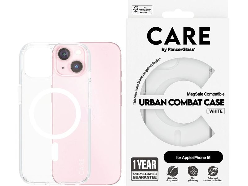 CARE Back Cover Flagship iPhone 15 Weiss
