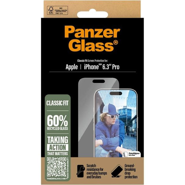 Panzerglass Displayschutz Classic Fit iPhone 16 Pro