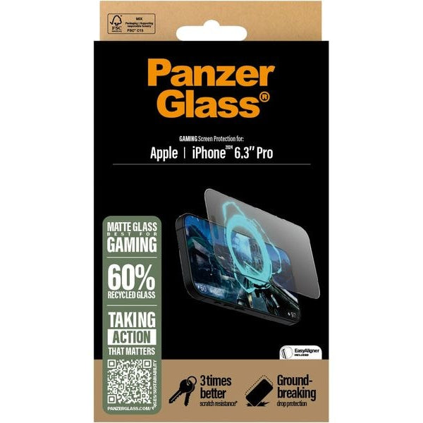 Panzerglass Displayschutz Ultra Wide Fit Gaming iPhone 16 Pro
