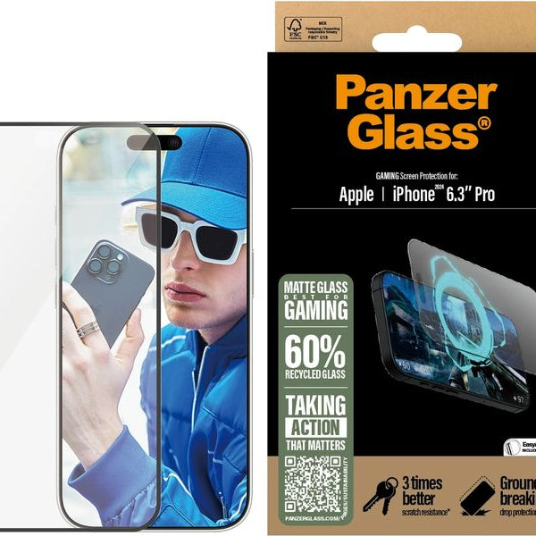 Panzerglass Displayschutz Ultra Wide Fit Gaming iPhone 16 Pro