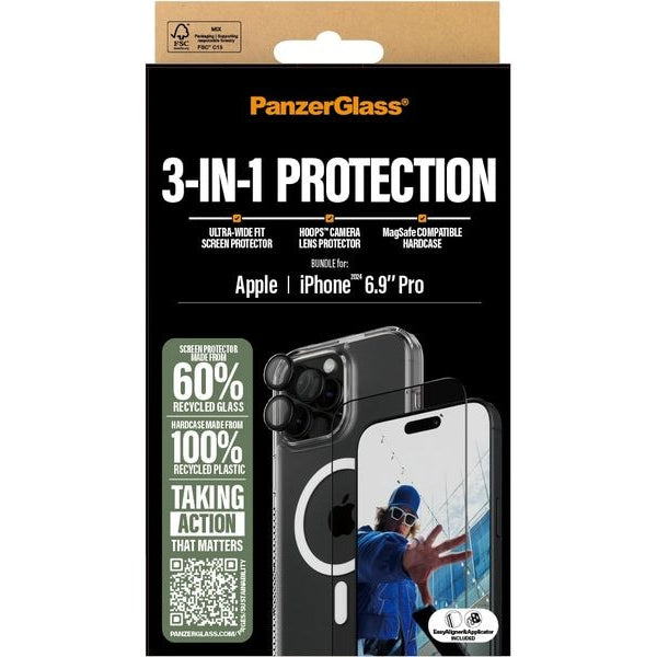 Panzerglass 3-in-1 Protection Bundle iPhone 16 Pro Max