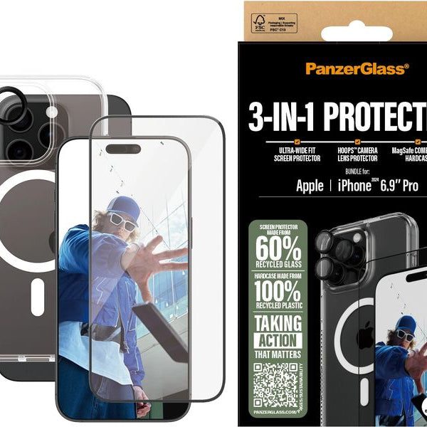 Panzerglass 3-in-1 Protection Bundle iPhone 16 Pro Max