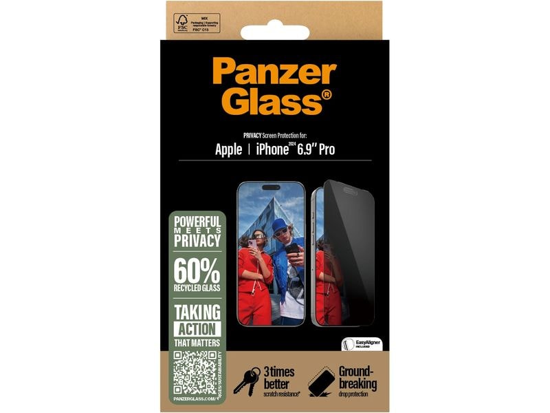 Panzerglass Displayschutz Ultra Wide Fit Privacy iPhone 16 Pro Max