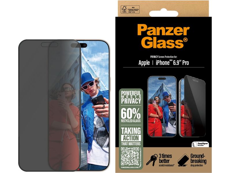 Panzerglass Displayschutz Ultra Wide Fit Privacy iPhone 16 Pro Max
