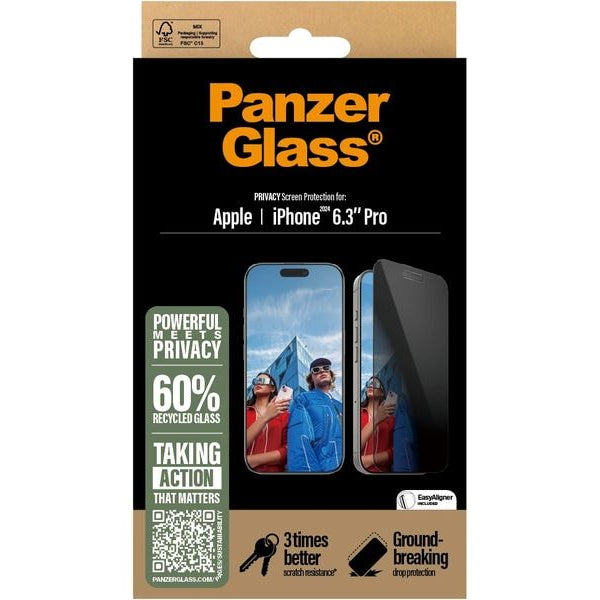 Panzerglass Displayschutz Ultra Wide Fit Privacy iPhone 16 Pro