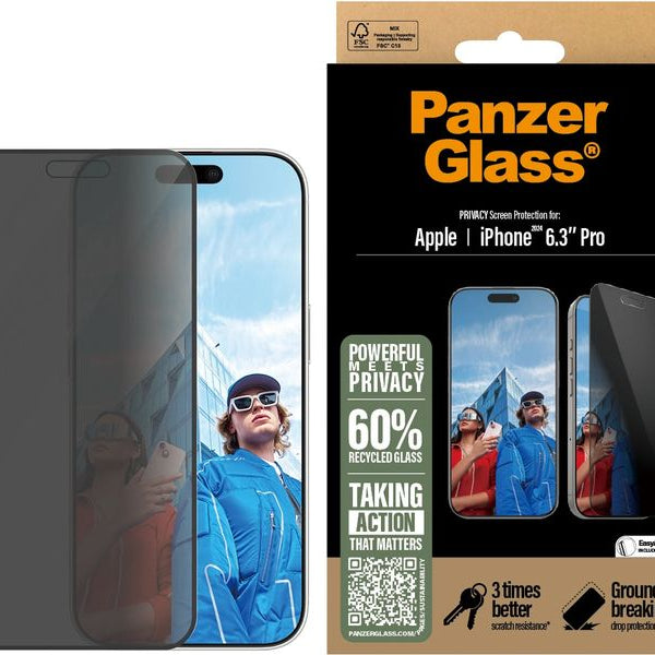 Panzerglass Displayschutz Ultra Wide Fit Privacy iPhone 16 Pro