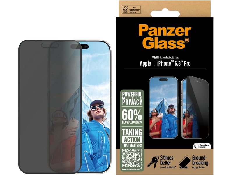 Panzerglass Displayschutz Ultra Wide Fit Privacy iPhone 16 Pro