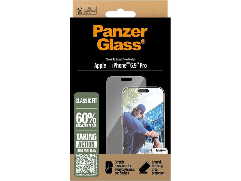 Panzerglass Displayschutz Classic Fit iPhone 16 Pro Max
