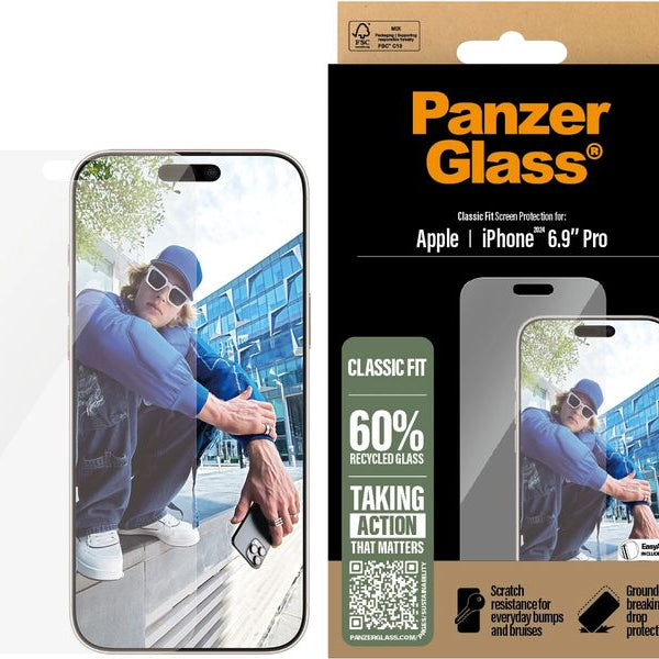Panzerglass Displayschutz Classic Fit iPhone 16 Pro Max