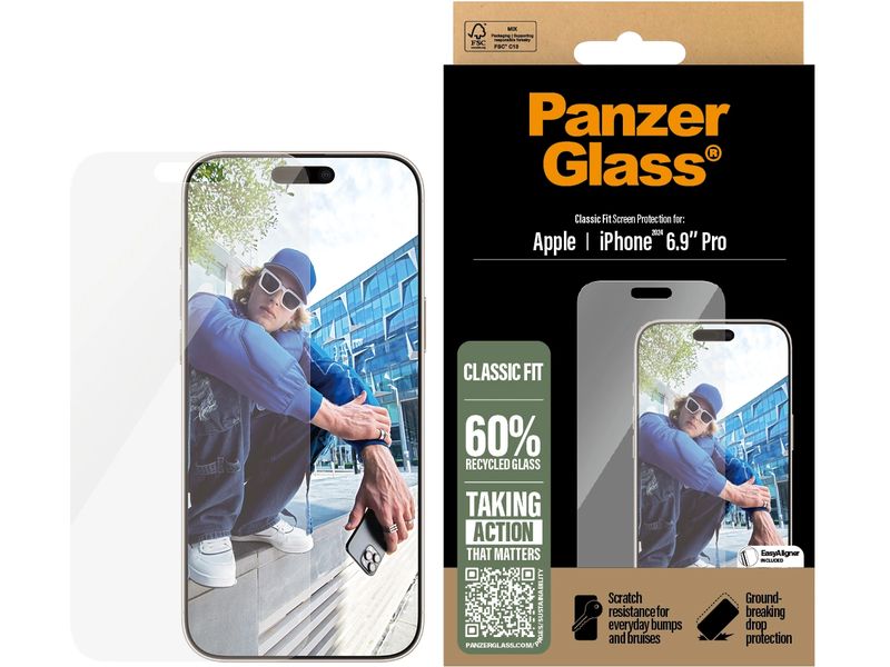 Panzerglass Displayschutz Classic Fit iPhone 16 Pro Max