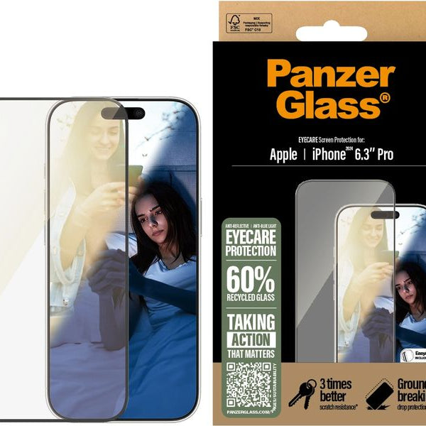 Panzerglass Displayschutz Ultra Wide Fit EyeCare iPhone 16 Pro