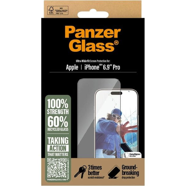 Panzerglass Displayschutz Ultra Wide Fit iPhone 16 Pro Max