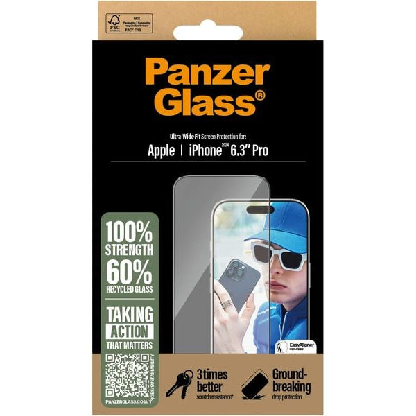 Panzerglass Displayschutz Ultra Wide Fit iPhone 16 Pro