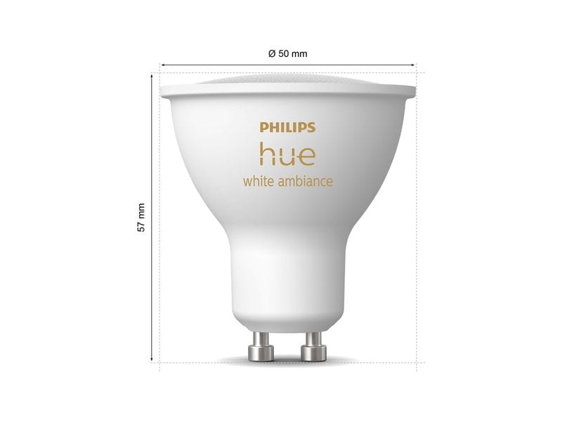 Philips Hue White Ambiance GU10 Dreierpack