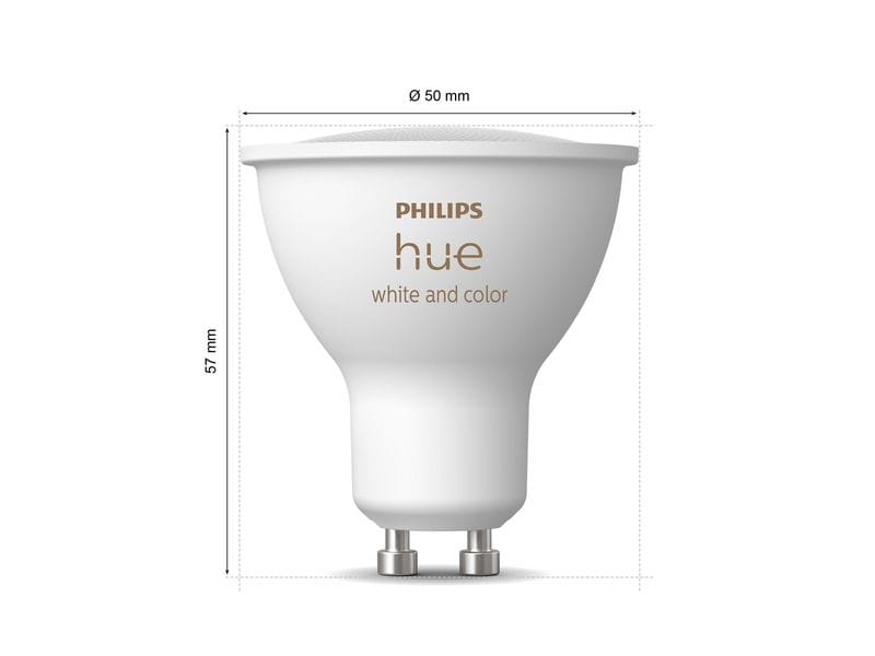 Philips Hue White &amp; Color Ambiance GU10 Doppelpack 2 x 350 lm