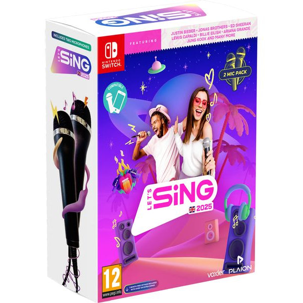GAME Let's Sing 2025 International Version + 2 Mics