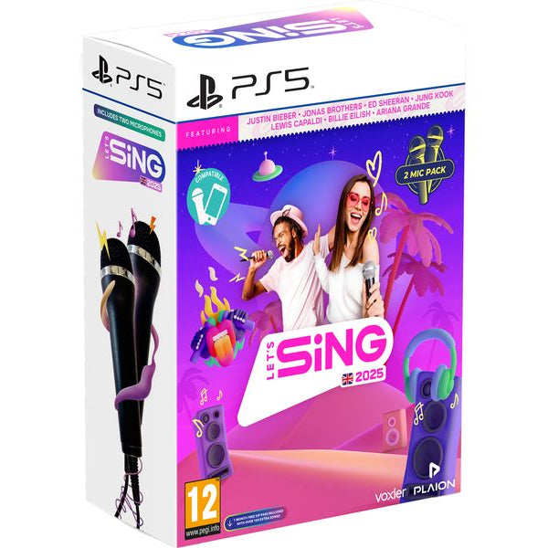 GAME Let's Sing 2025 International Version + 2 Mics