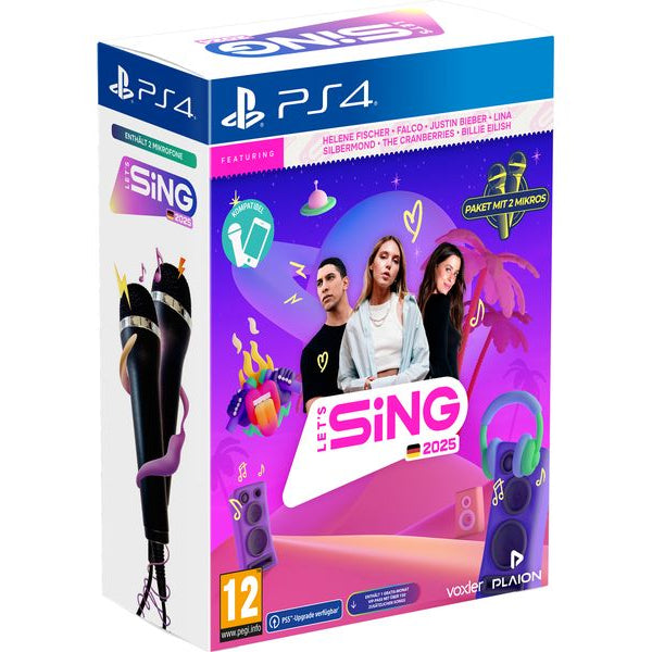 GAME Let's Sing 2025 German Version + 2 Mics