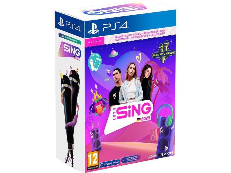 GAME Let's Sing 2025 German Version + 2 Mics