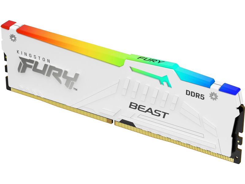 Kingston DDR5-RAM FURY Beast Weiss RGB 6000 MHz 2x 16 GB